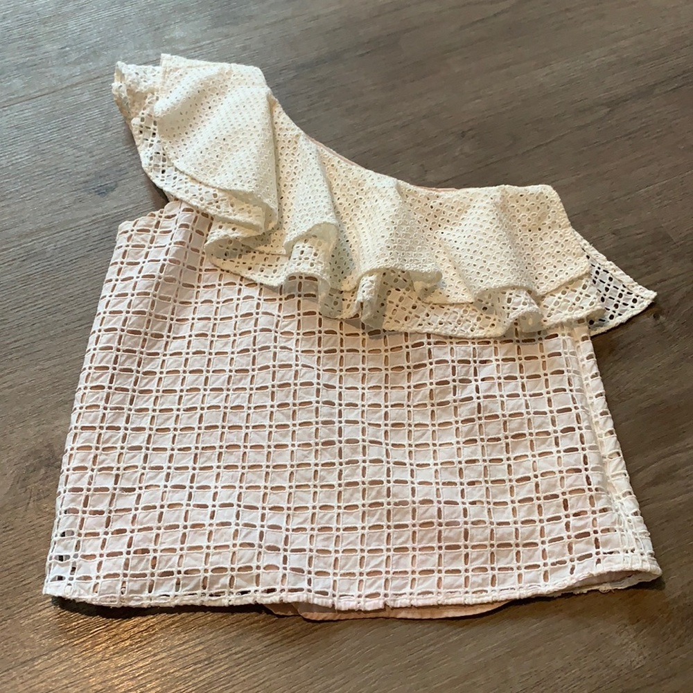J. Crew one shoulder top